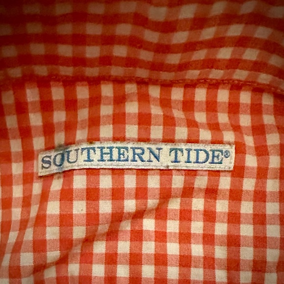 Southern tide plaid casual button-down shirt. Size L - Picture 3 of 3